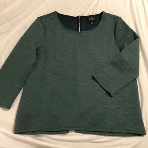 Green Quarter Sleeve W5 sweater size M